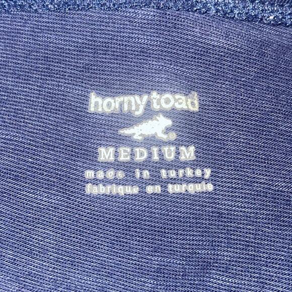 Horny Toad Women’s Medium Oblique V Neck Dress Blue Long Sleeve - Picture 4 of 8